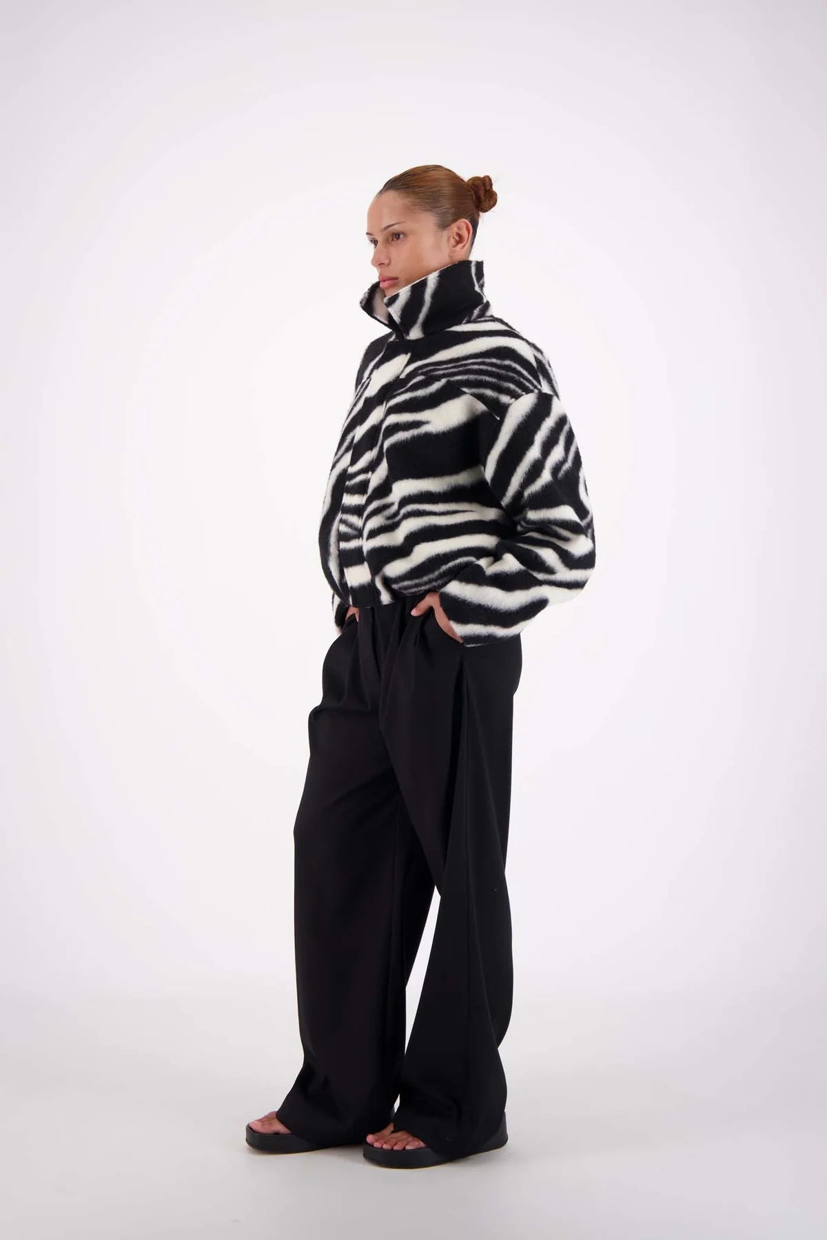 Jasmine Alexa - Bailey Bomber Jacket / Zebra