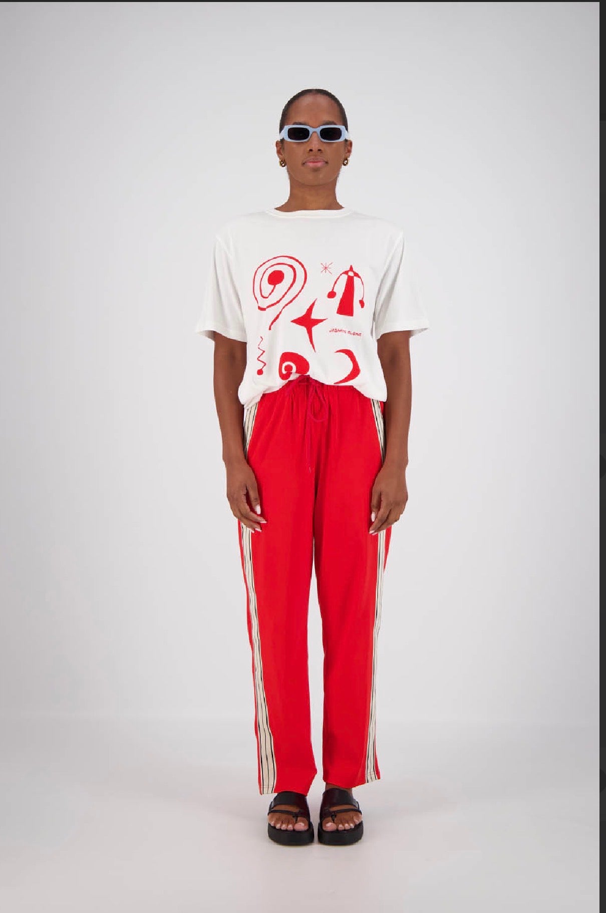 Jasmine Alexa - Panarea Trackpant / Red