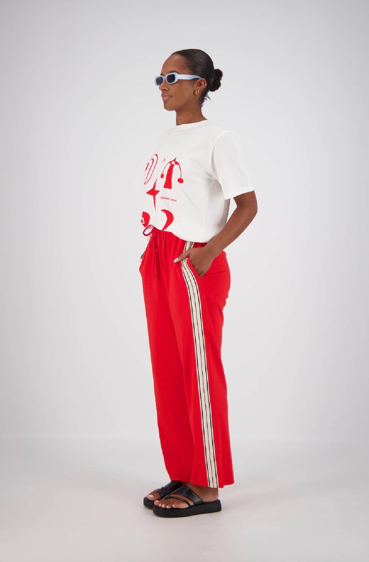 Jasmine Alexa - Panarea Trackpant / Red