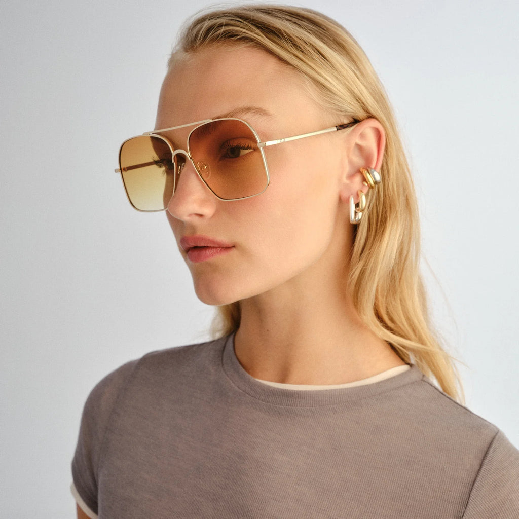 Le Specs Civelle Sunglasses – Bright Gold/Tort