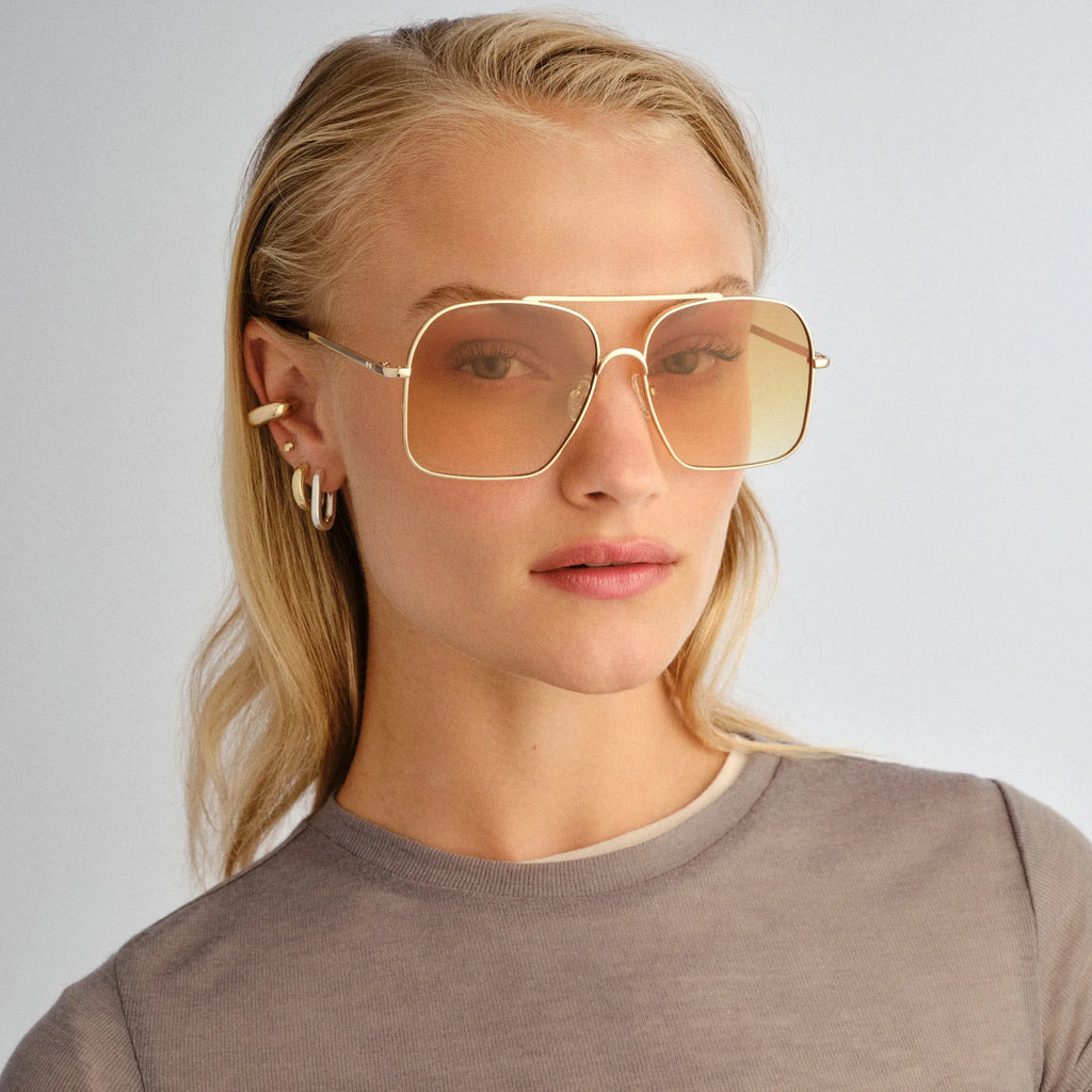 Le Specs Civelle Sunglasses – Bright Gold/Tort