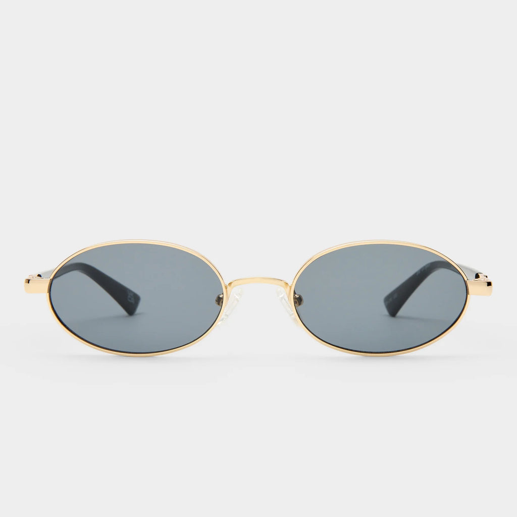 Le Specs Icicle Sunglasses – Bright Gold/Smoke Mono