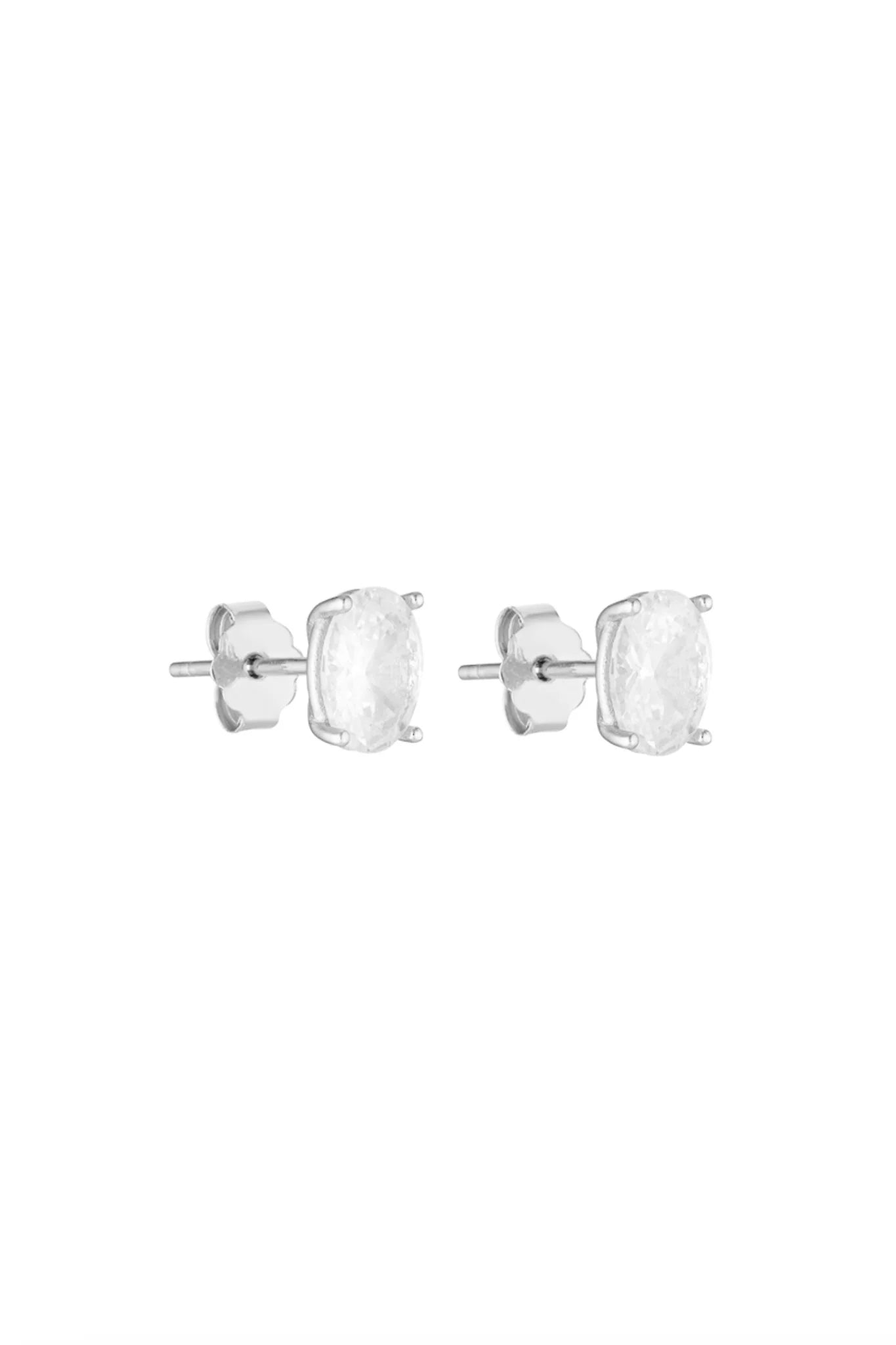 Porter Jewellery Oval Studs 1CT / Silver