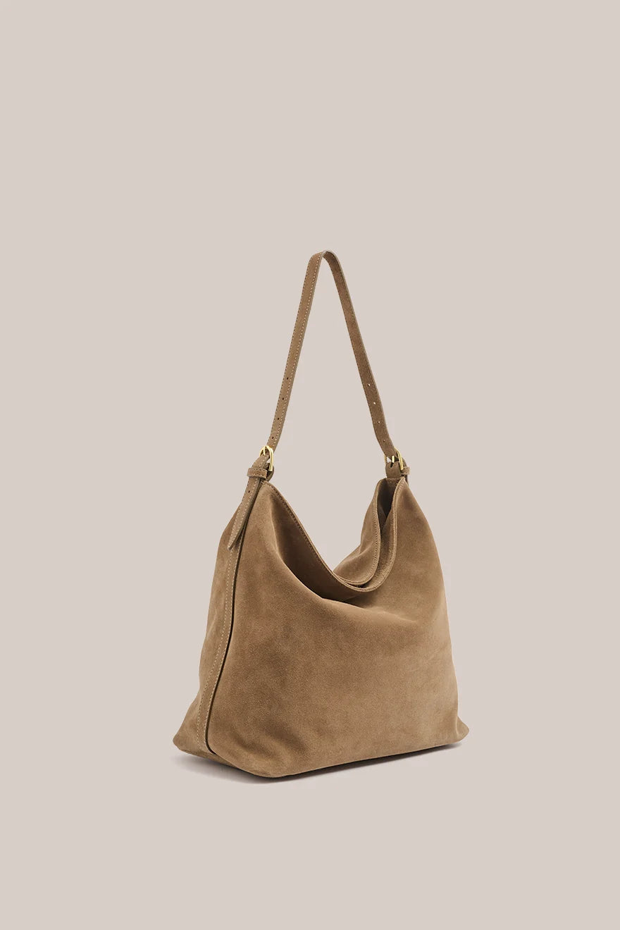 Vestirsi - Savannah Suede Hobo Bag / Brown