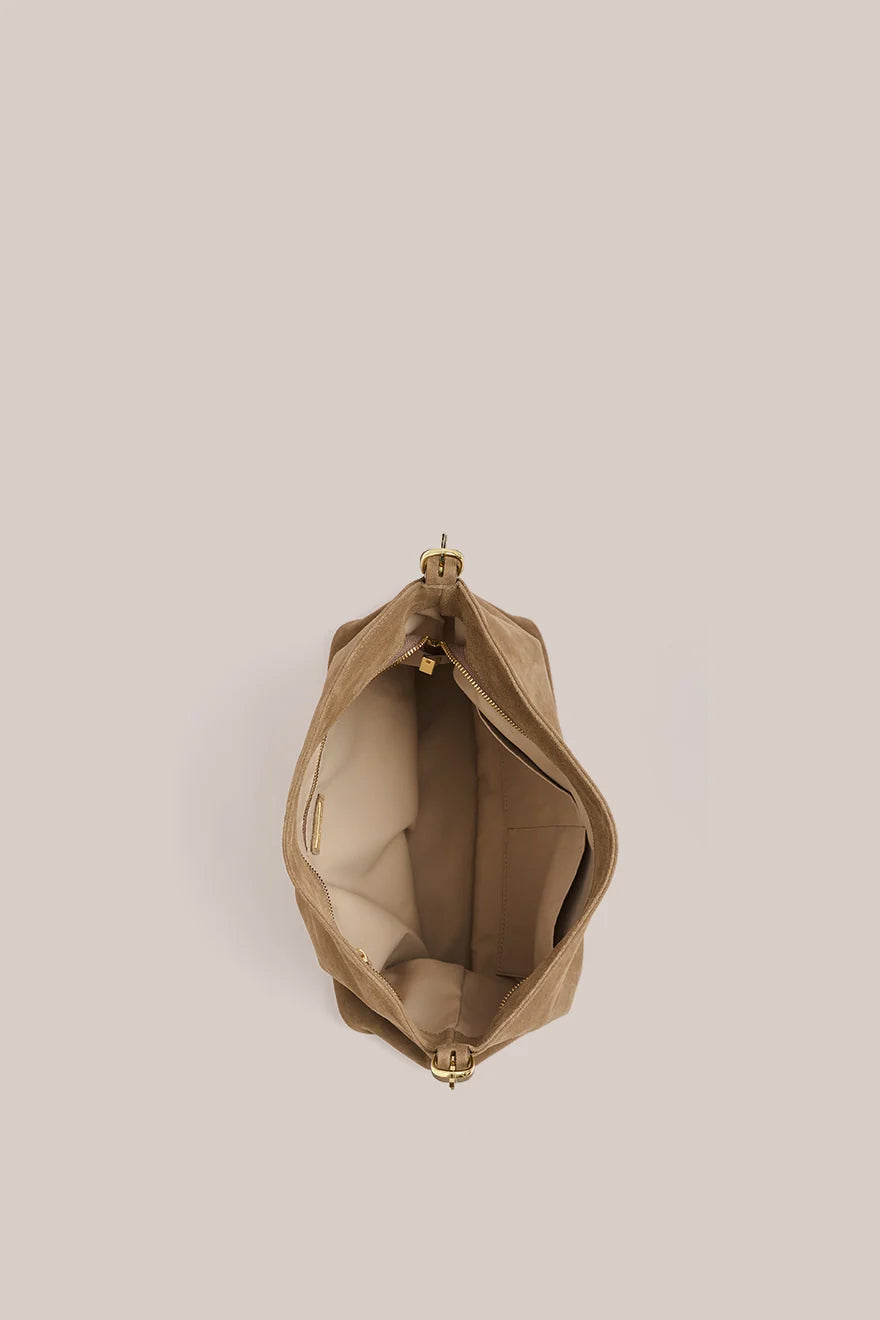 Vestirsi - Savannah Suede Hobo Bag / Brown