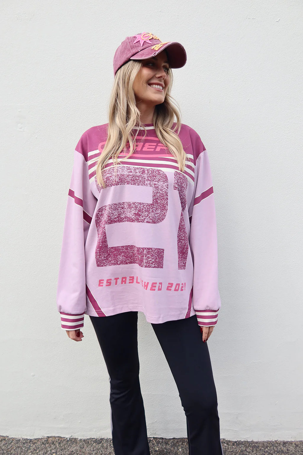 PRE ORDER | RAEF Pink Asha LS Tee