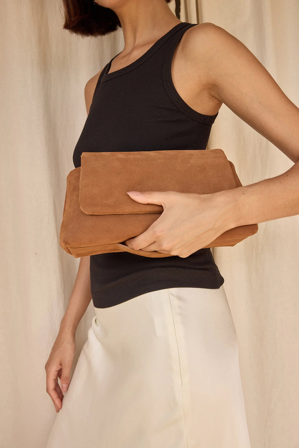 Vestirsi - Celeste Clutch Crossbody Bag / Cognac