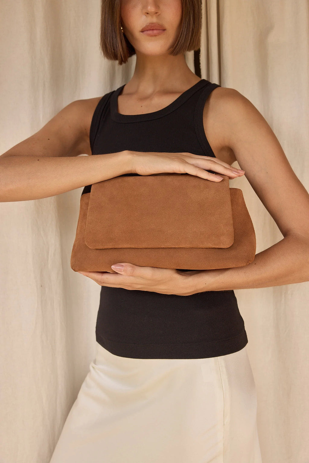 Vestirsi - Celeste Clutch Crossbody Bag / Cognac