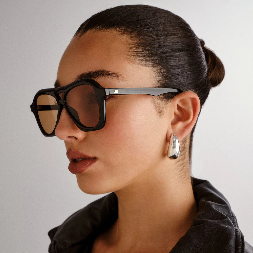 Le Specs Drizzle Sunglasses – Black