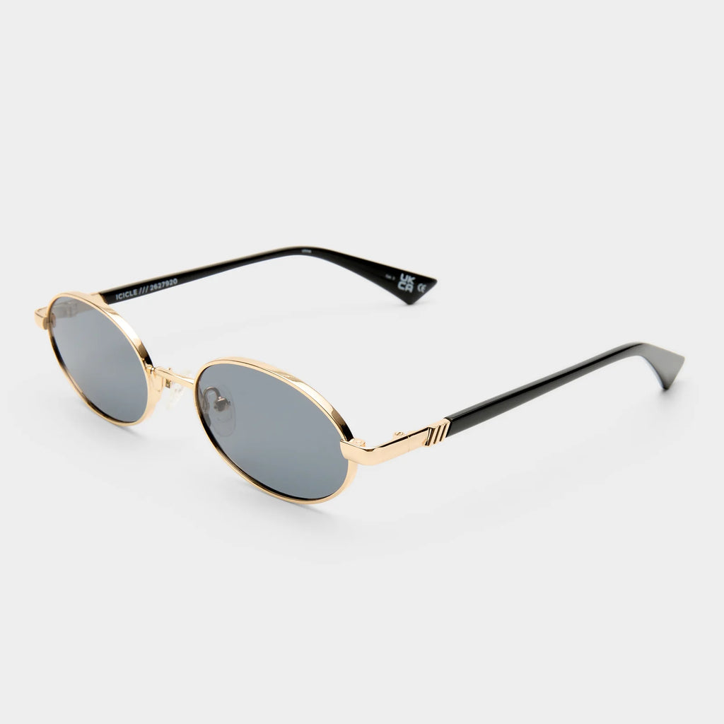 Le Specs Icicle Sunglasses – Bright Gold/Smoke Mono