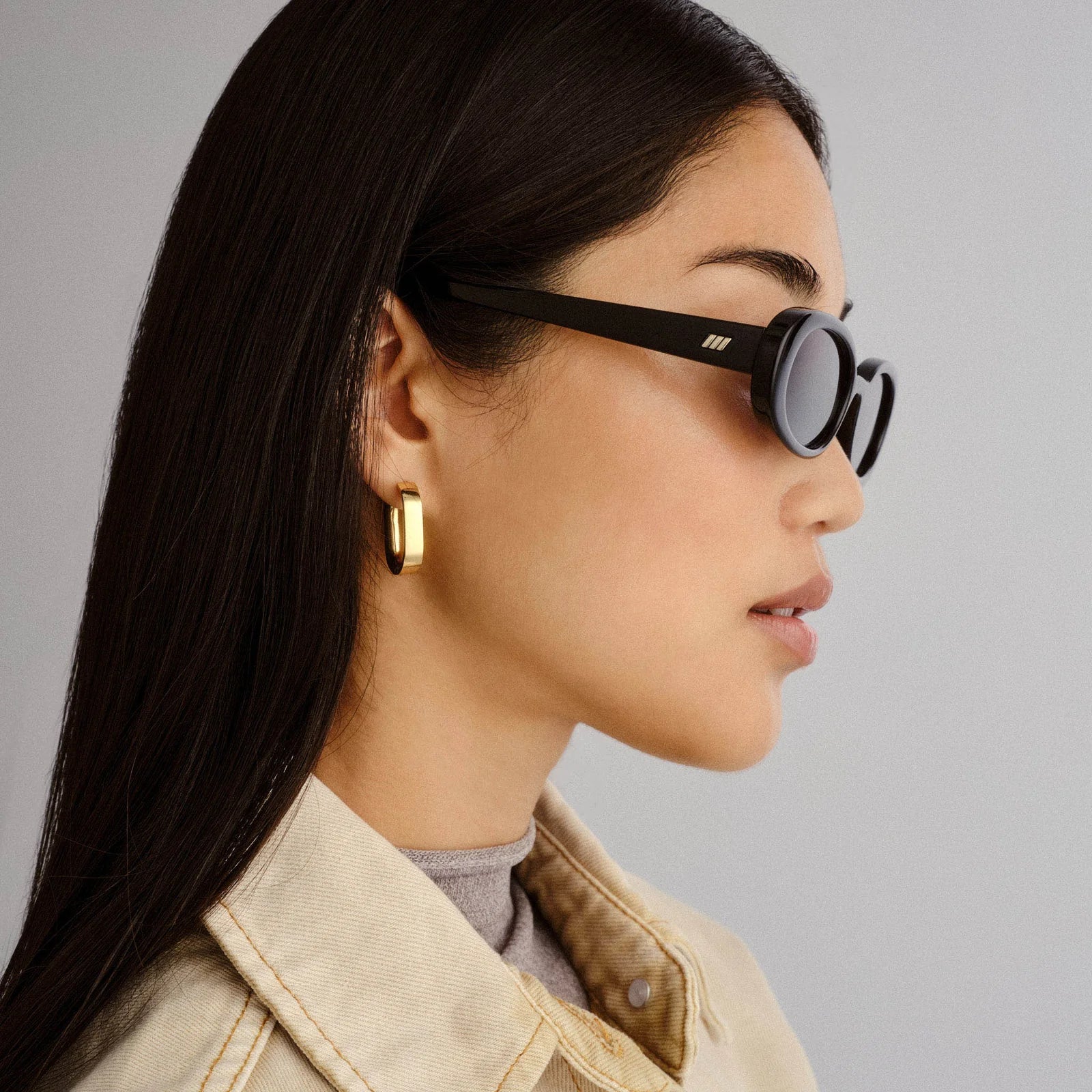 Le Specs Outta Love+ Sunglasses - Black Smoke Mono