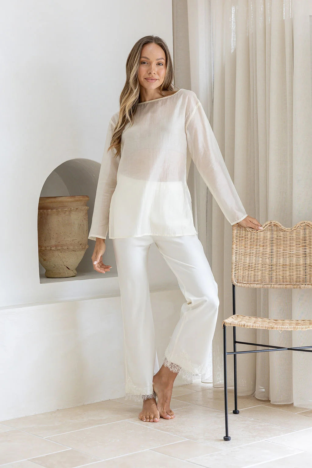 Peach & Parla - Part Time Lover Pant / Cream