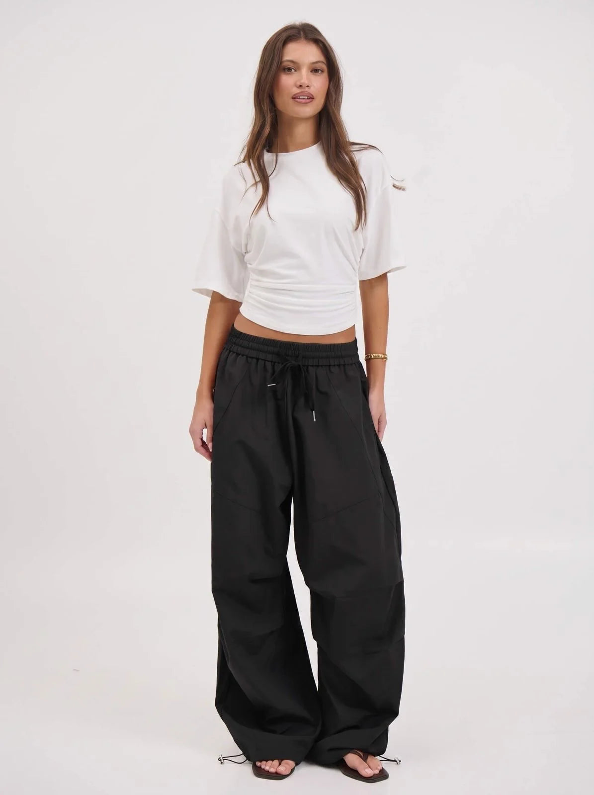 Smaibulun- Mila Cargo Pants / Black