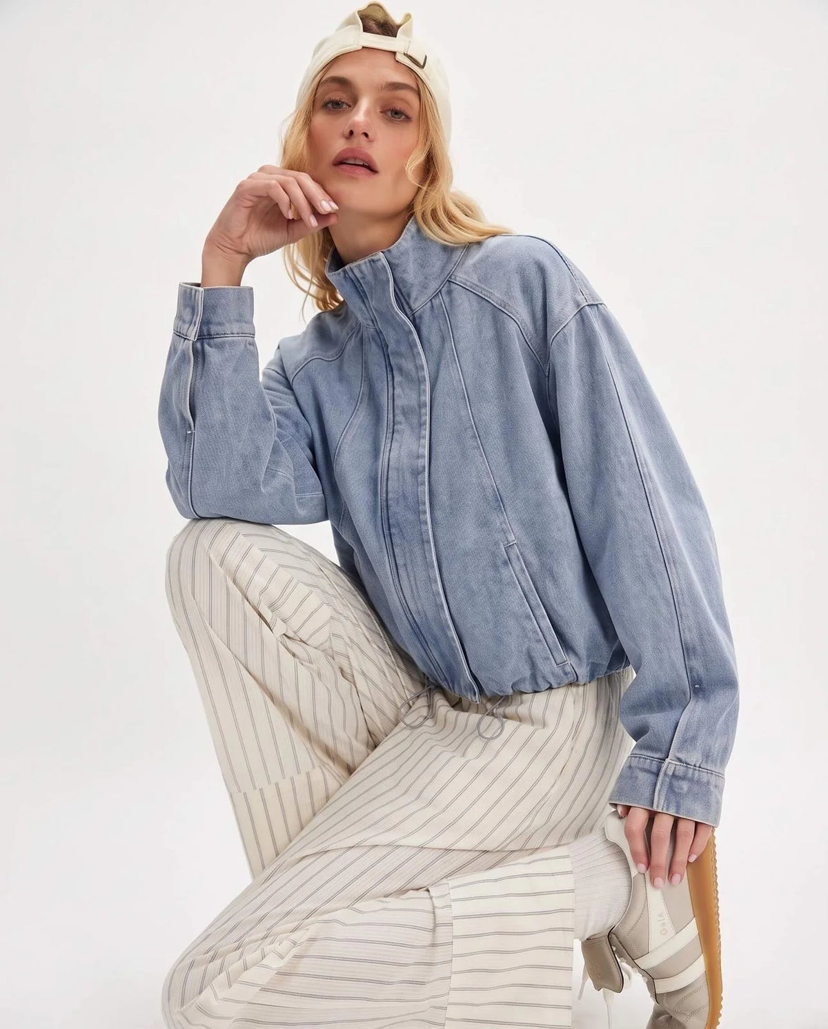 Smaibulun - Collette Denim Bomber Jacket