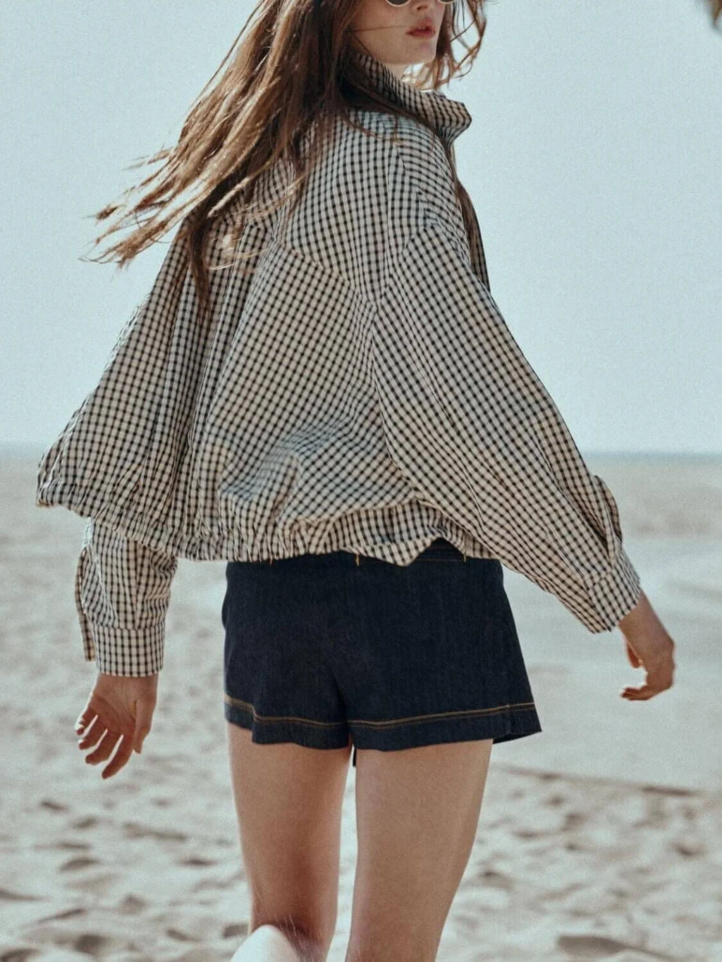 Smaibulun - Sloane Gingham Bomber Jacket