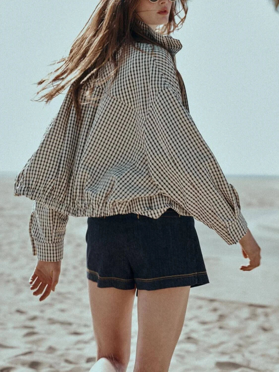 Smaibulun - Sloane Gingham Bomber Jacket
