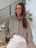 Smaibulun - Sloane Gingham Bomber Jacket