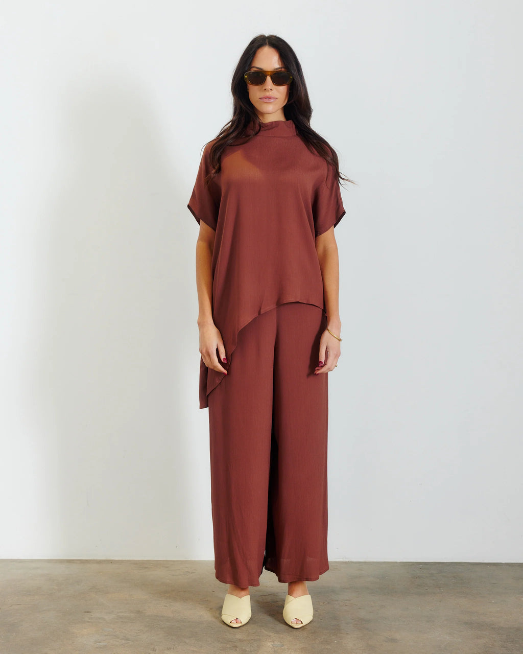BTL The Label - Tuscan Flow Pant / Brown
