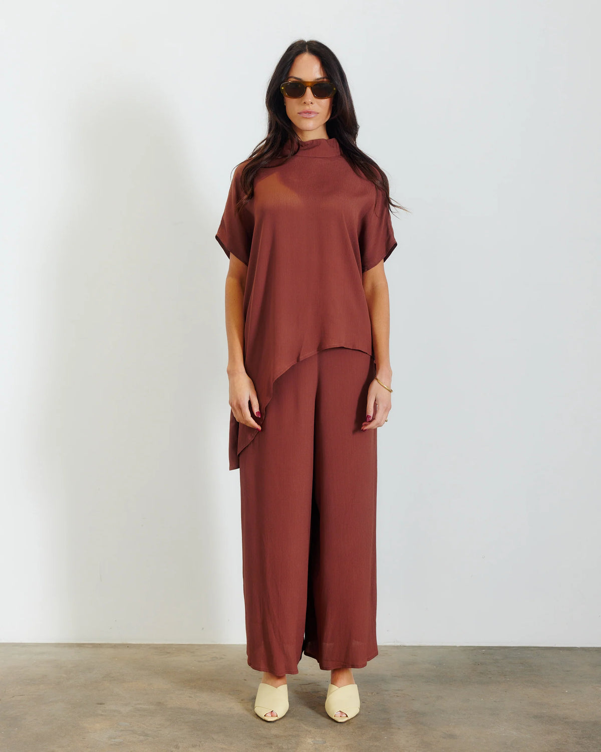 BTL The Label - Tuscan Flow Pant / Brown