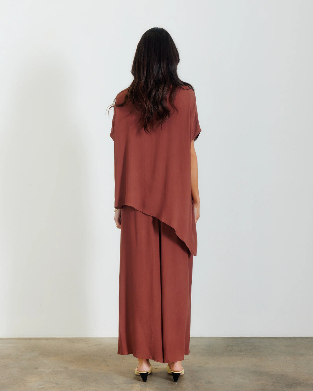 BTL The Label - Tuscan Flow Top / Brown