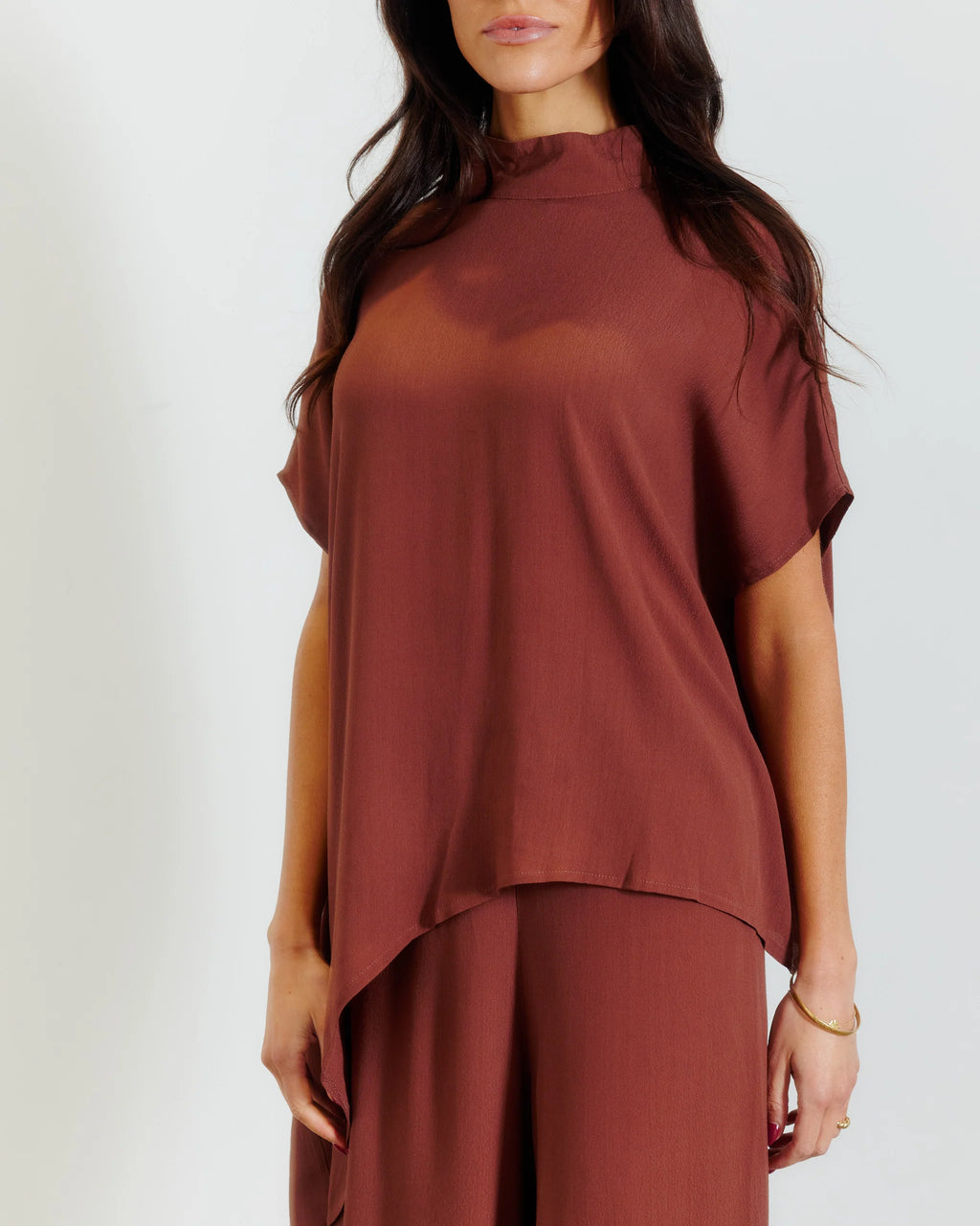 BTL The Label - Tuscan Flow Top / Brown