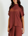 BTL The Label - Tuscan Flow Top / Brown