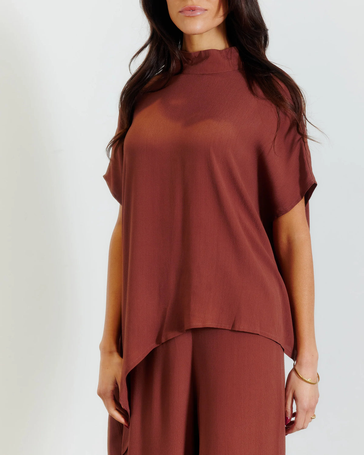 BTL The Label - Tuscan Flow Top / Brown